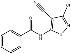 N-(3-chloro-4-cyano-5-isothiazolyl)benzenecarboxamide Struktur