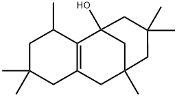 2,3,4,6,7,8,9,10-Octahydro-2,2,4,7,7,9-hexamethyl-5,9-methanobenzocycloocten-5(1H)-ol Struktur