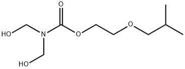 Bis(hydroxymethyl)carbamic acid 2-(isobutoxy)ethyl ester Struktur