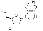 6-methylpurine 2'-deoxyriboside Struktur