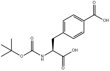 BOC-4-CARBOXYL-L-PHENYLALANINE Struktur