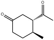 Cyclohexanone, 3-acetyl-4-methyl-, trans- (9CI) Struktur