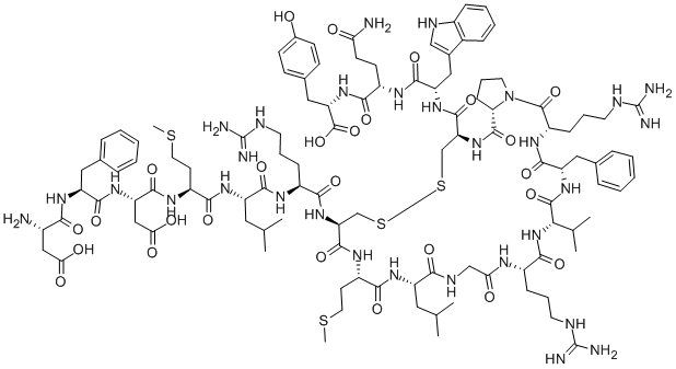 H-ASP-PHE-ASP-MET-LEU-ARG-CYS-MET-LEU-GLY-ARG-VAL-PHE-ARG-PRO-CYS-TRP-GLN-TYR-OH Struktur