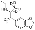 (+/-)-3,4-METHYLENEDIOXYETHYLAMPHETAMINE-D6 Struktur