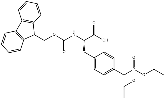 FMOC-4-DIETHYLPHOSPHOMETHYL-L-PHENYLALANINE Struktur