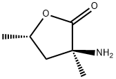 2(3H)-Furanone,3-aminodihydro-3,5-dimethyl-,(3S-cis)-(9CI) Struktur