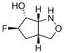 1H-Cyclopent[c]isoxazol-6-ol,5-fluorohexahydro-,[3aR-(3aalpha,5alpha,6beta,6aalpha)]- Struktur