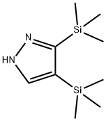 3,4-Bis(trimethylsilyl)-1H-pyrazole Struktur