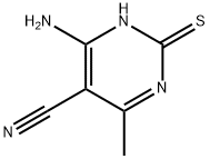 4-Amino-2-mercapto-6-methyl-pyrimidine-5-carbonitrile Struktur