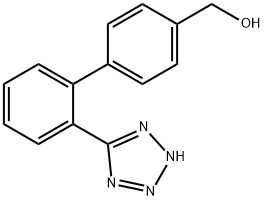 2'-[(1H-Tetrazol-5-yl)biphenyl-4-yl]Methanol Struktur