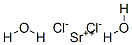 Strontium chloride dihydrate Struktur