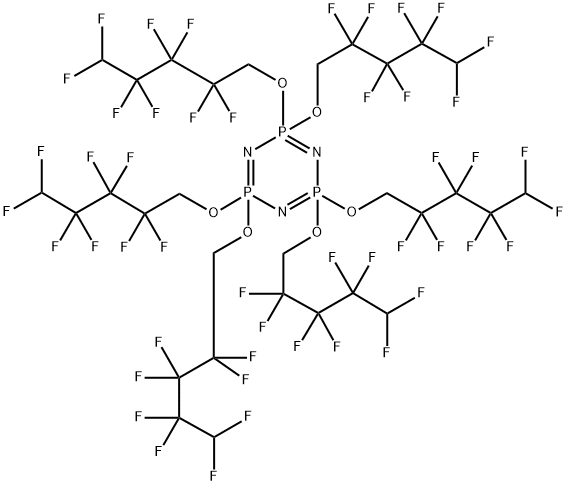 HEXAKIS(1H,1H,5H-OCTAFLUOROPENTOXY)PHOSPHAZINE Struktur