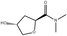 2-Furancarboxamide,tetrahydro-4-hydroxy-N,N-dimethyl-,(2S-trans)-(9CI) Struktur