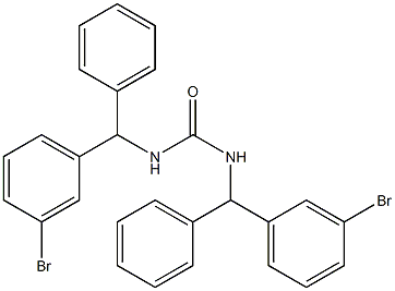 1,3-bis[(3-bromophenyl)-phenyl-methyl]urea Struktur