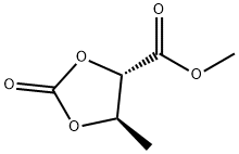 1,3-Dioxolane-4-carboxylicacid,5-methyl-2-oxo-,methylester,(4S-trans)- Struktur