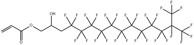 4,4,5,5,6,6,7,7,8,8,9,9,10,10,11,11,12,12,13,13,14,15,15,15-tetracosafluoro-2-hydroxy-14-(trifluoromethyl)pentadecyl acrylate Struktur