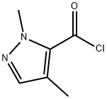 1H-Pyrazole-5-carbonyl chloride, 1,4-dimethyl- (9CI) Struktur