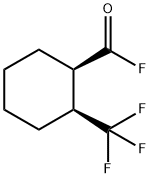 Cyclohexanecarbonyl fluoride, 2-(trifluoromethyl)-, cis- (9CI) Struktur