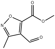 5-Isoxazolecarboxylicacid,4-formyl-3-methyl-,methylester(9CI) Struktur