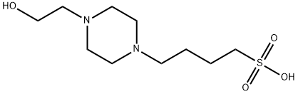 N-(2-Hydroxyethyl)piperazine-N'-(4-butanesulfonic acid) Struktur