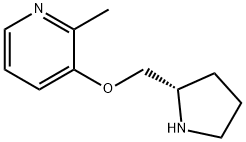 2-METHYL-3-((2S)-PYRROLIDIN-2-YLMETHOXY)PYRIDINE Struktur