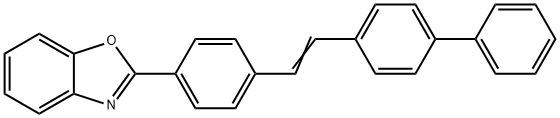 2-[4-(2-[1,1'-biphenyl]-4-ylvinyl)phenyl]benzoxazole Struktur