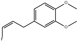 4-[(E)-3-fluoroprop-2-enyl]-1,2-dimethoxy-benzene Struktur