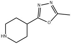 4-(5-methyl-1,3,4-oxadiazol-2-yl)piperidine Struktur