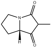 1H-Pyrrolizine-1,3(2H)-dione,tetrahydro-2-methyl-,(7aS)-(9CI) Struktur