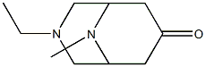 3,9-Diazabicyclo[3.3.1]nonan-7-one,3-ethyl-9-methyl-(9CI) Struktur