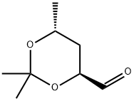 1,3-Dioxane-4-carboxaldehyde, 2,2,6-trimethyl-, trans- (9CI) Struktur