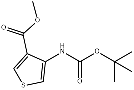 4-TERT-BUTOXYCARBONYLAMINOTHIOPHENE-3-CARBOXYLIC ACID METHYL ESTER Struktur