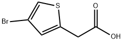 4-bromothiophene-2-acetic acid Struktur