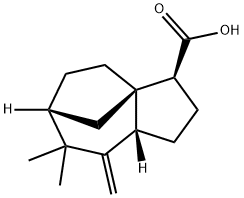 [3S-(3alpha,3aalpha,6alpha,8aalpha)]-octahydro-7,7-dimethyl-8-methylene-1H-3a,6-methanoazulene-3-carboxylic acid Struktur