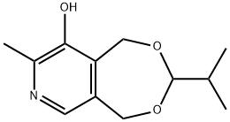 1,5-dihydro-3-isopropyl-8-methyl-[1,3]dioxepino[5,6-c]pyridin-9-ol Struktur