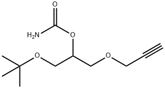 1-(1,1-Dimethylethoxy)-3-(2-propynyloxy)-2-propanol carbamate Struktur