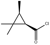 Cyclopropanecarbonyl chloride, 2,2,3-trimethyl-, cis- (9CI) Struktur