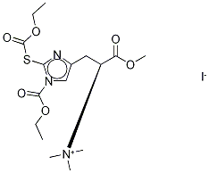 N(Im)-Ethoxycarbonyl-S-ethoxycarbonyl L-Ergothioneine Methyl Ester Iodide Struktur