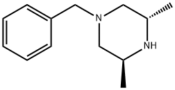 Piperazine, 3,5-diMethyl-1-(phenylMethyl)-, (3S-trans)- (9CI) Struktur