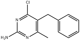 2-PYRIMIDINAMINE, 4-CHLORO-6-METHYL-5-(PHENYLMETHYL)- Struktur