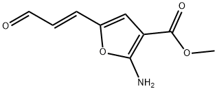 3-Furancarboxylicacid,2-amino-5-(3-oxo-1-propenyl)-,methylester,(E)-(9CI) Struktur