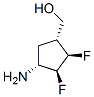 Cyclopentanemethanol, 4-amino-2,3-difluoro-, (1alpha,2beta,3beta,4alpha)- (9CI) Struktur