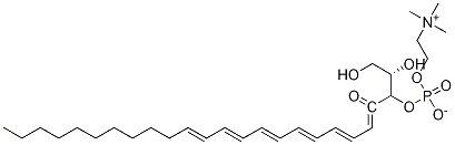 1-Docosahexaenoyl-sn-glycero-3-phosphocholine Struktur