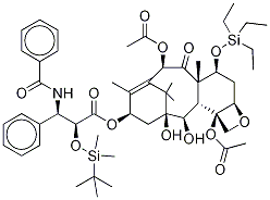 (αR,βS)-β-(BenzoylaMino)-α-[[(1,1-diMethylethyl)diMethylsilyl]oxy]-benzenepropanoic Acid (2aR,4S,4aS,6R,9S,11S,12S,12aR,12bS)-6,12b-Bis(acetyloxy)-2a,3,4,4a,5,6,9,10,11,12,12a,12b-d Structure