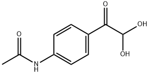 4-ACETAMIDOPHENYLGLYOXAL HYDRATE Structure