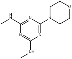 N,N'-Dimethyl-6-morpholino-1,3,5-triazine-2,4-diamine Struktur