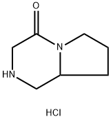 Hexahydro-pyrrolo[1,2-a]pyrazin-4-one hydrochloride Struktur