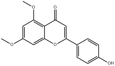 5,7-dimethoxy-4'-hydroxyflavone Struktur