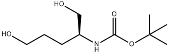 (S)-(-)-2-(BOC-AMINO)-1,5-PENTANEDIOL Struktur