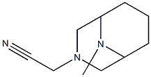 3,9-Diazabicyclo[3.3.1]nonane-3-acetonitrile,9-methyl-(8CI) Struktur